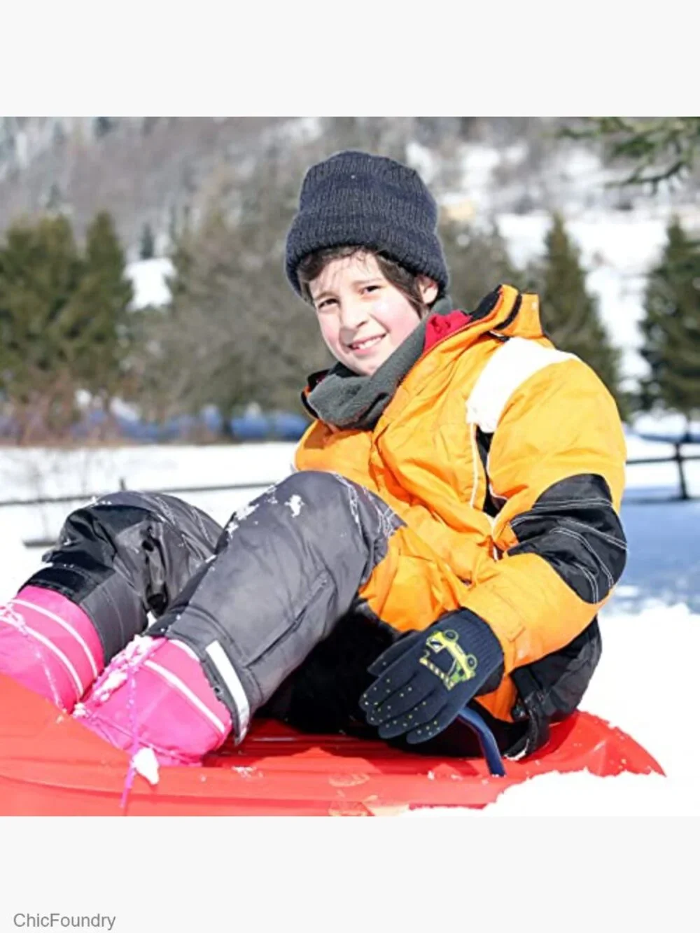 6 pairs Stretchy Warm Knit Winter Gloves for Kids